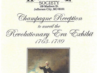 Champagne Reception to Unveil the Revolutionary Era Exhibit