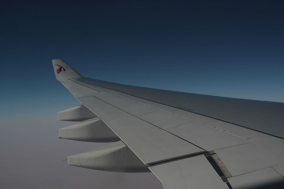 Airplane Wing View