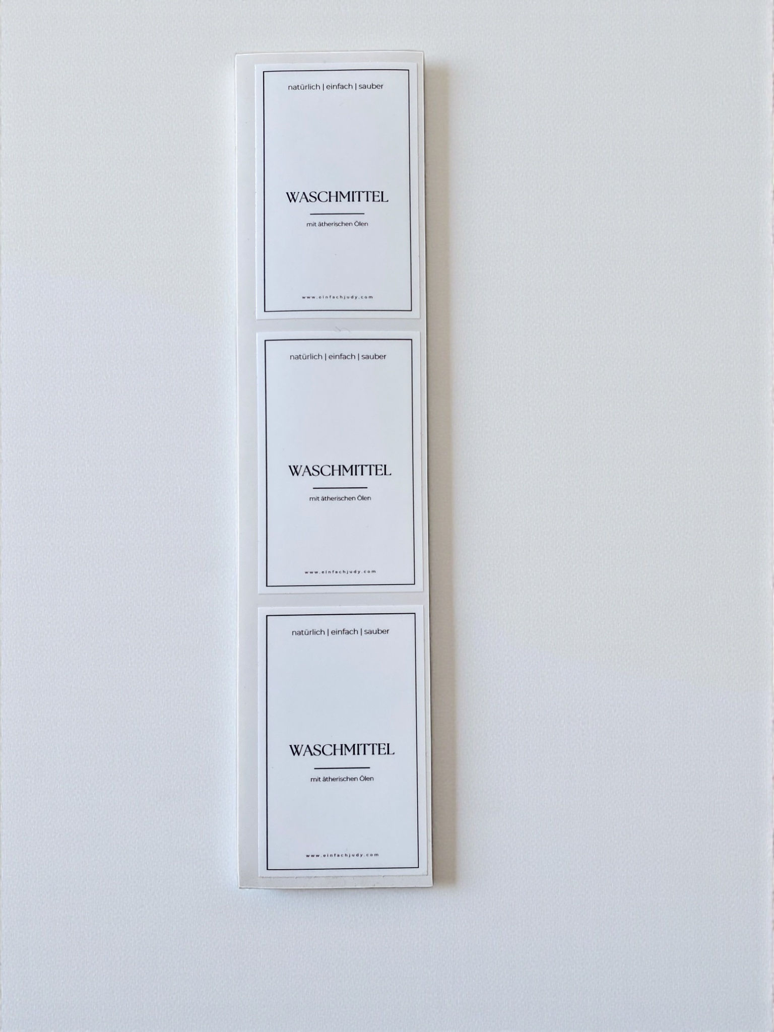 Sticker für Waschmittel
