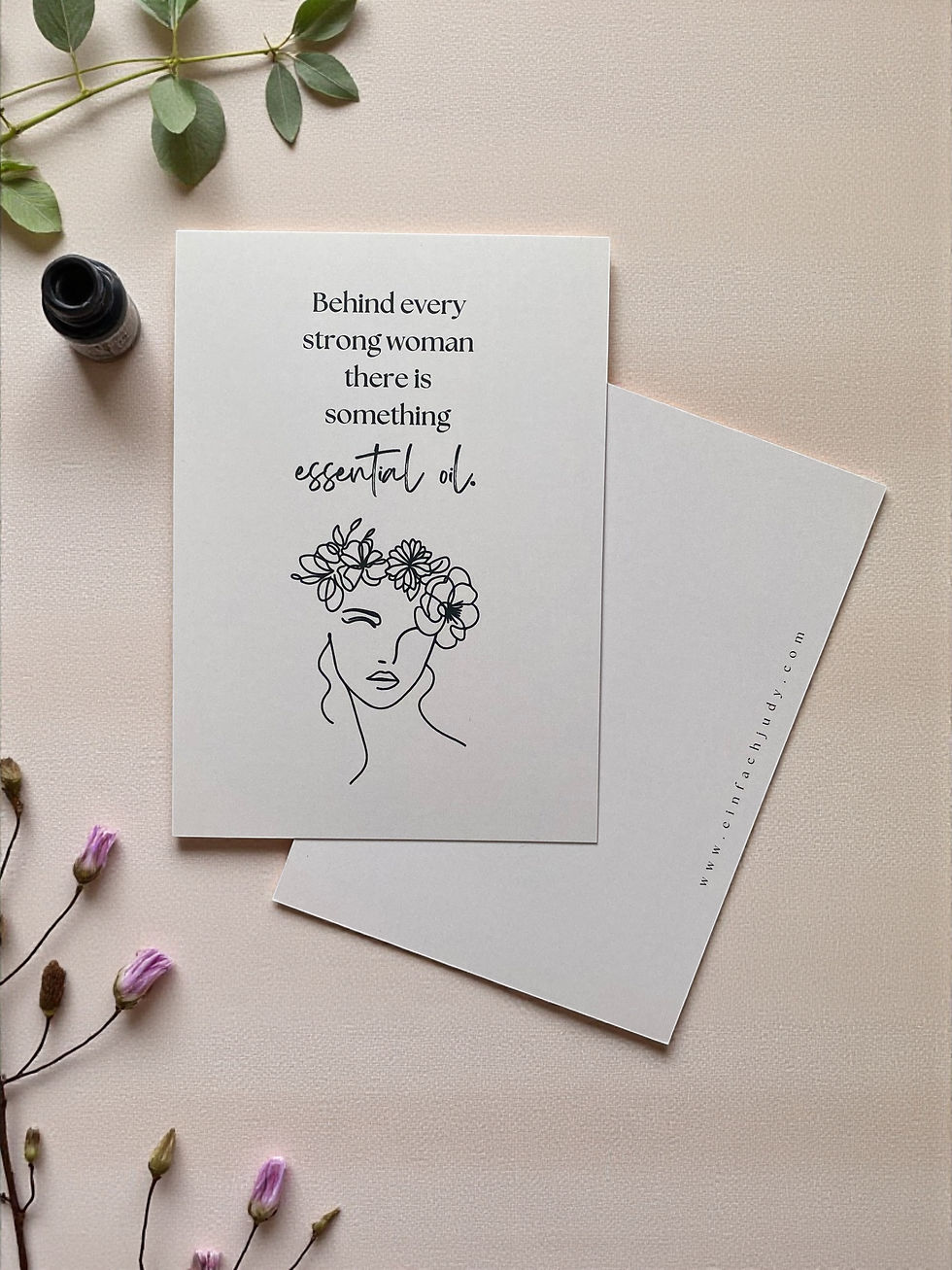 Karte "Strong woman"