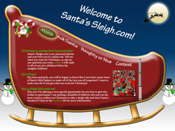 Santa's Sleigh Interface Design
