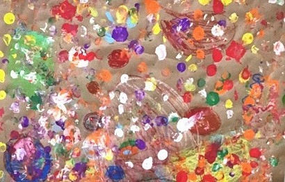 Painting Dots With Tempera