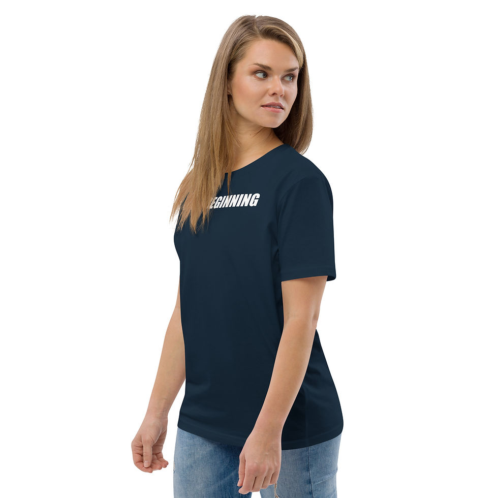Thumbnail: Unisex organic cotton t-shirt "In the Beginning"