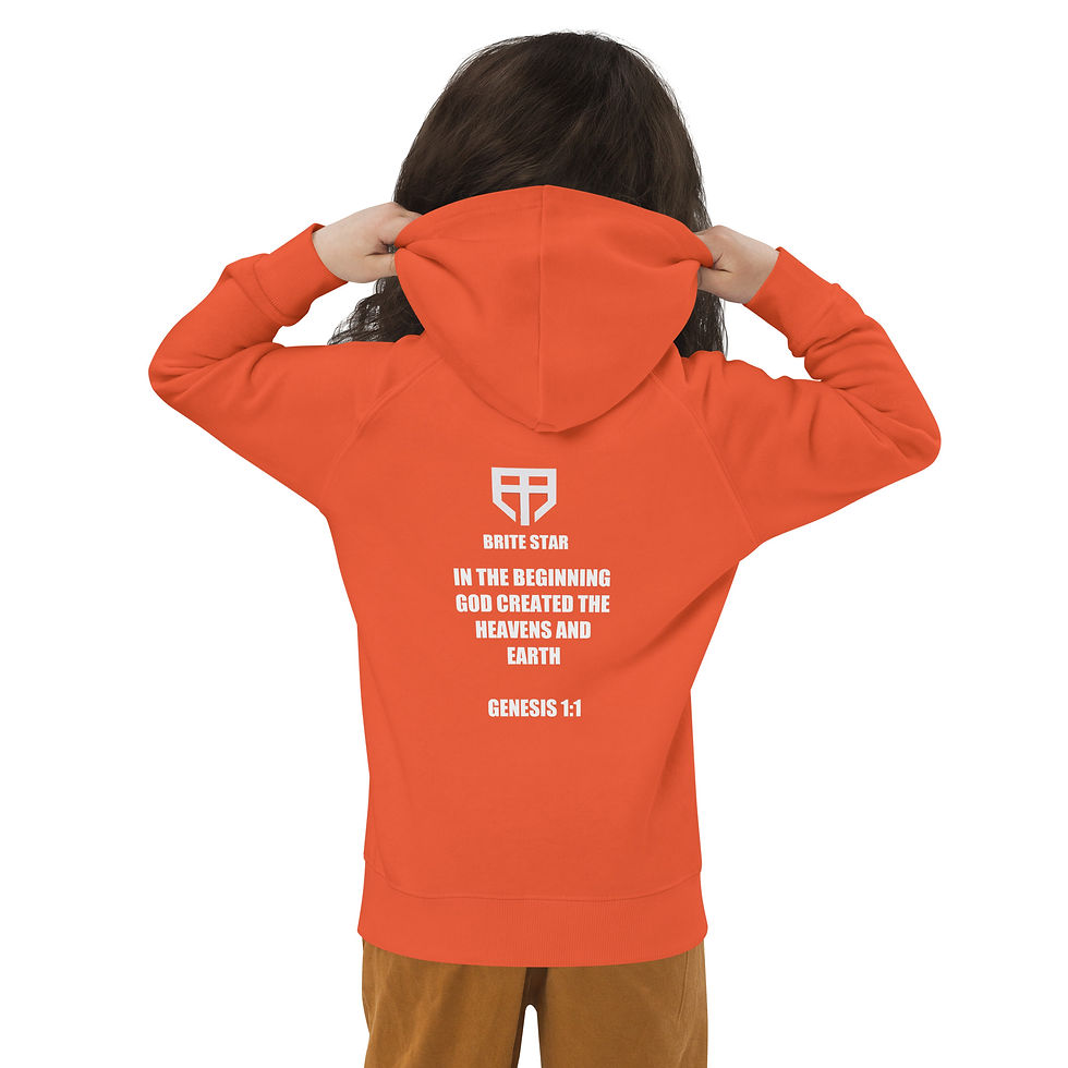 Thumbnail: Kids eco hoodie "In the Beginning"