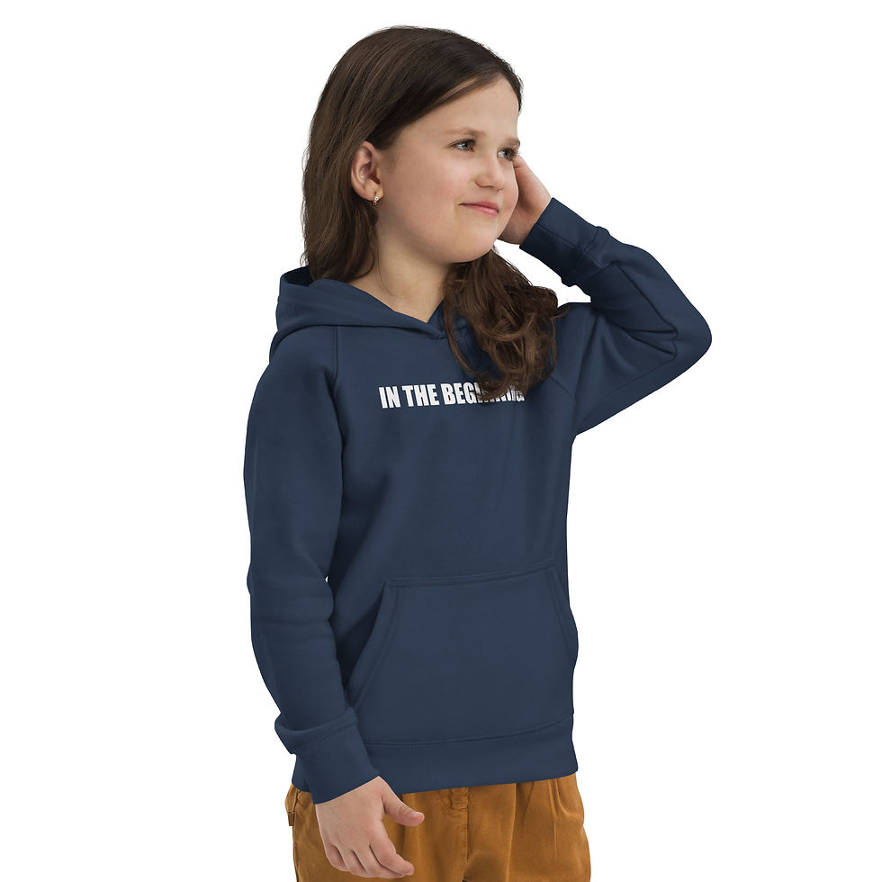 Thumbnail: Kids eco hoodie "In the Beginning"