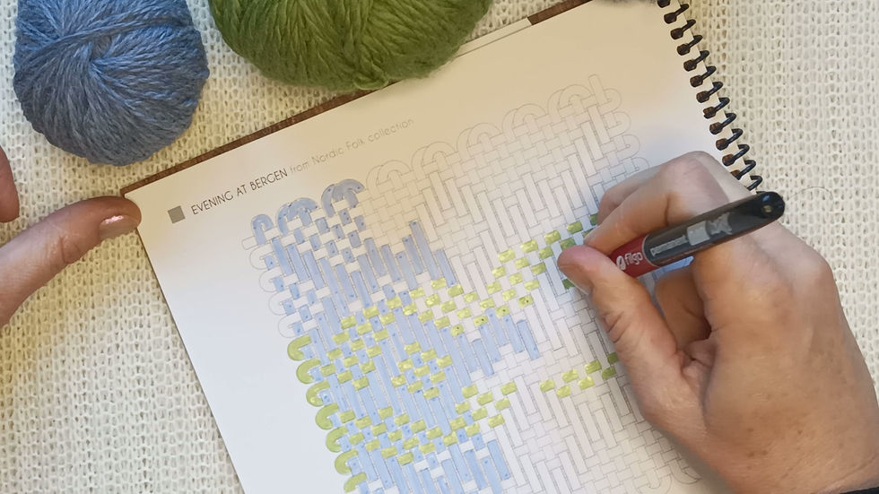Thumbnail: 30 Patterns The Coloring Book (4x4" pin loom weaving)