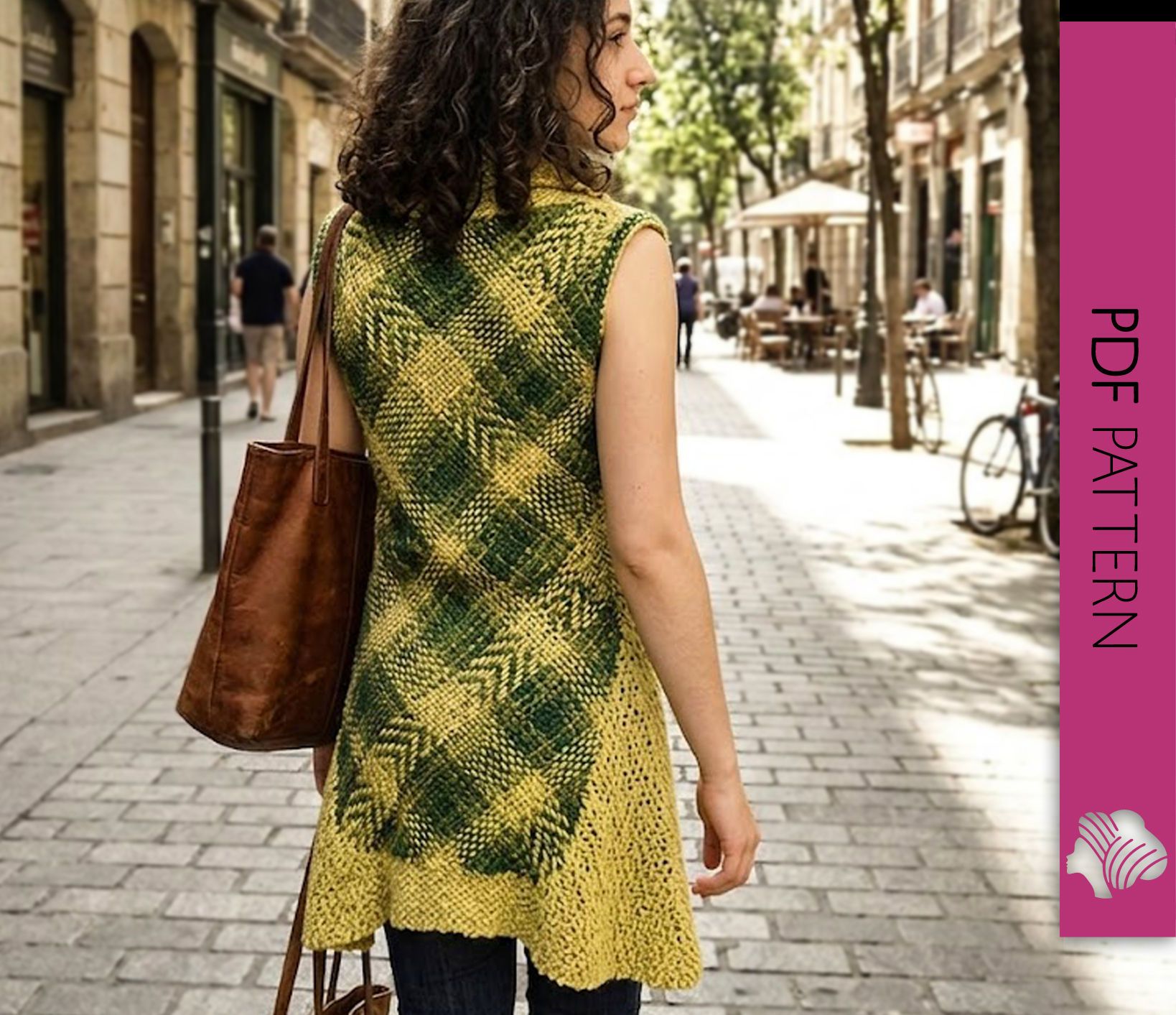 Pistachio Tartan Vest / PDF instant download