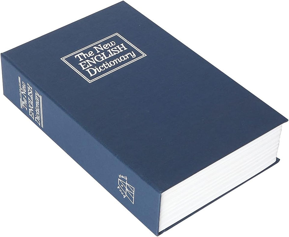 A closed secret safe disguised as a dictionary