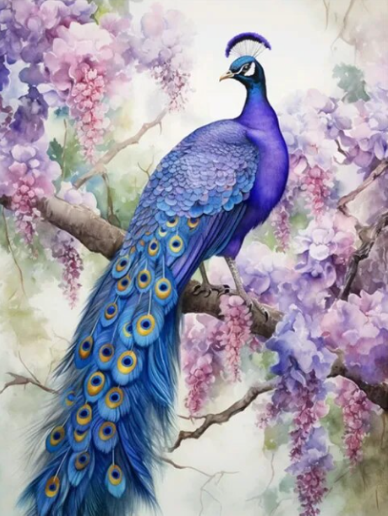 Aquarel Pauw Painting | Flitzz Diamond Painting