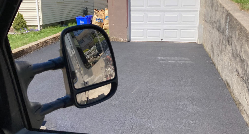 Arriving for a residential siding job in Rhode Island