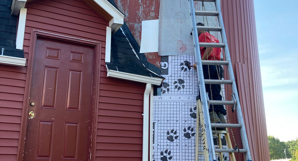 Top Line Construction at Work on Red Barn 6