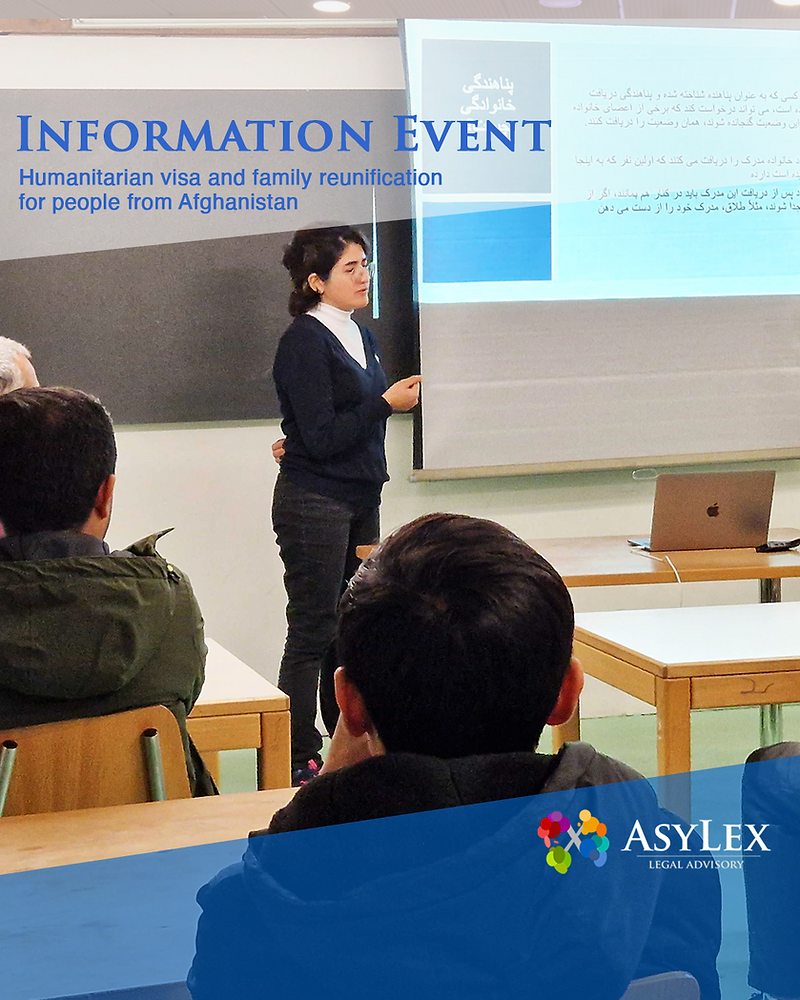 Information event on humanitarian visa and family reunification for