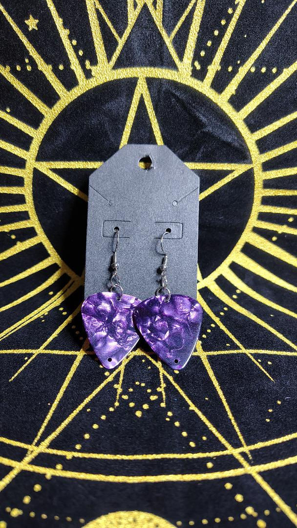 Handcrafted Guitar Pick Earrings