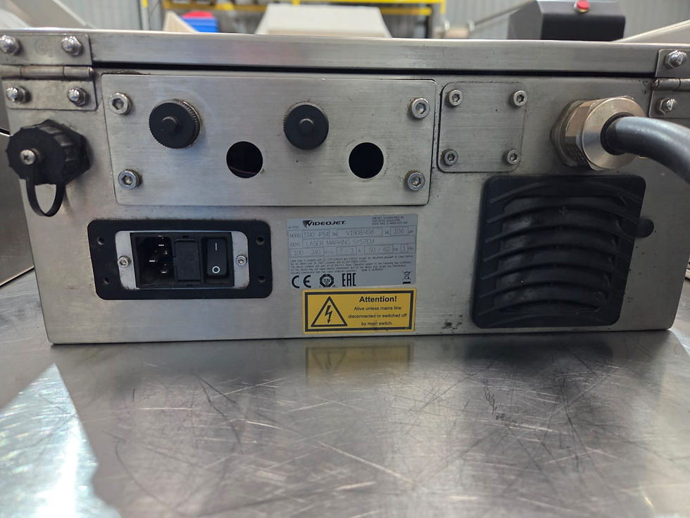 Thumbnail: 2 x Videojet 3340 Laser Marking Systems with AD Oracle Fume Extractor