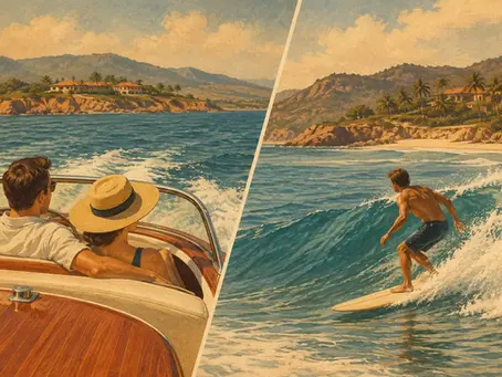 Private Boat Versus Shore Surfing in Punta Mita
