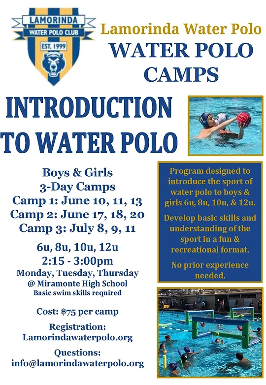 Summer Camp Lamorindawaterpolo