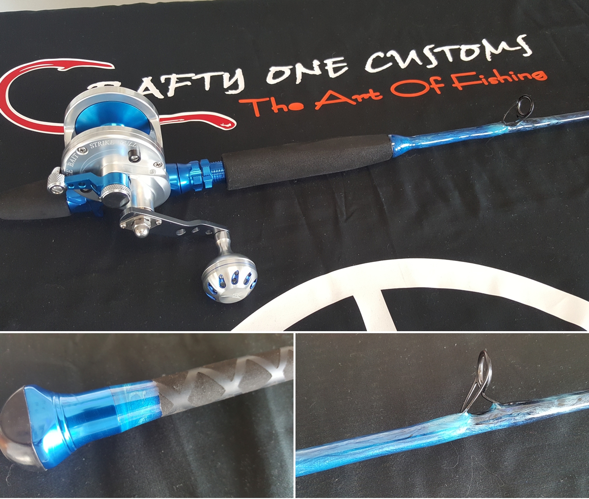 Custom Saltwater Fishing Rods for Sale RI Crafty One Customs LLC