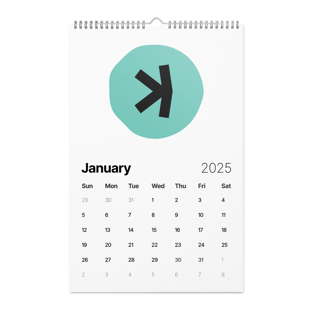 Kaspa 𐤊 Wall calendar (2025)