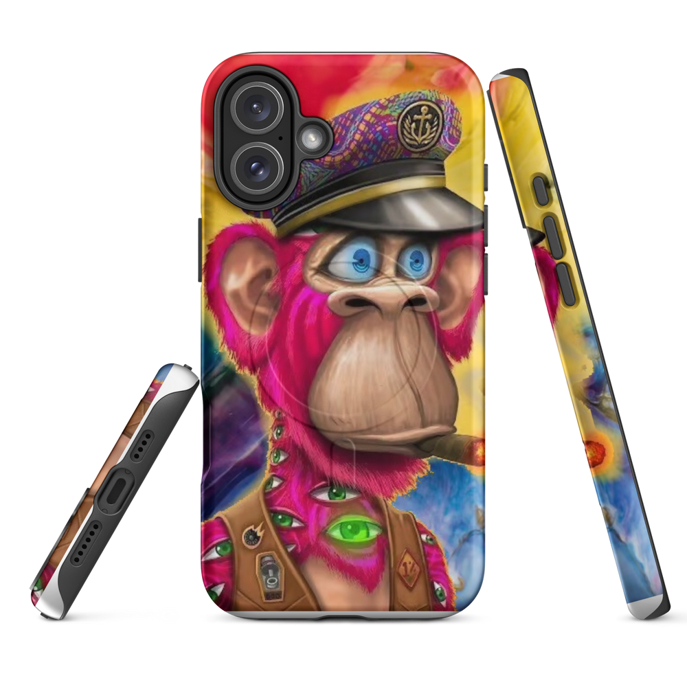 Pink Ape iPhone magnet case