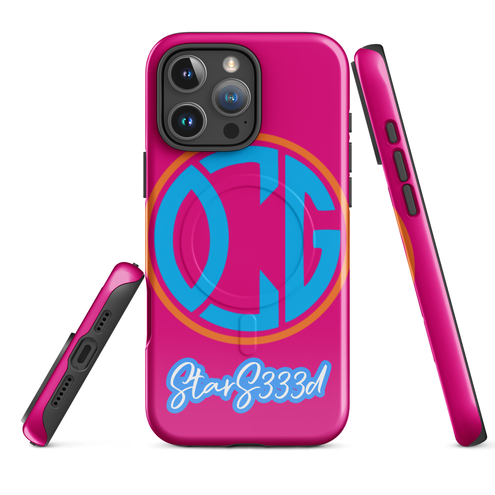 OCG Extra Pink StarS333d iPhone magnet case