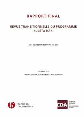 Rapport Final: Revue Transitionnelle du Programme Kuleta Haki