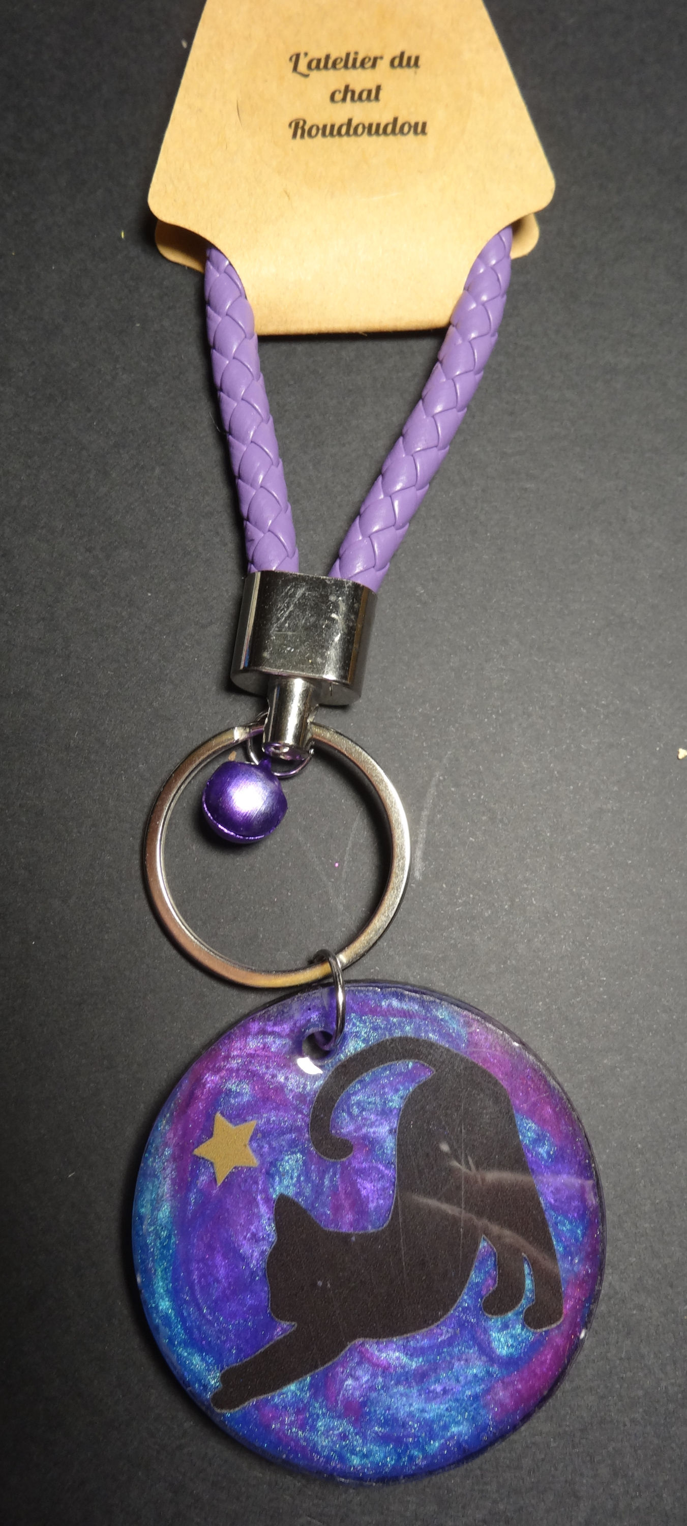 Grand Porte clé chat.