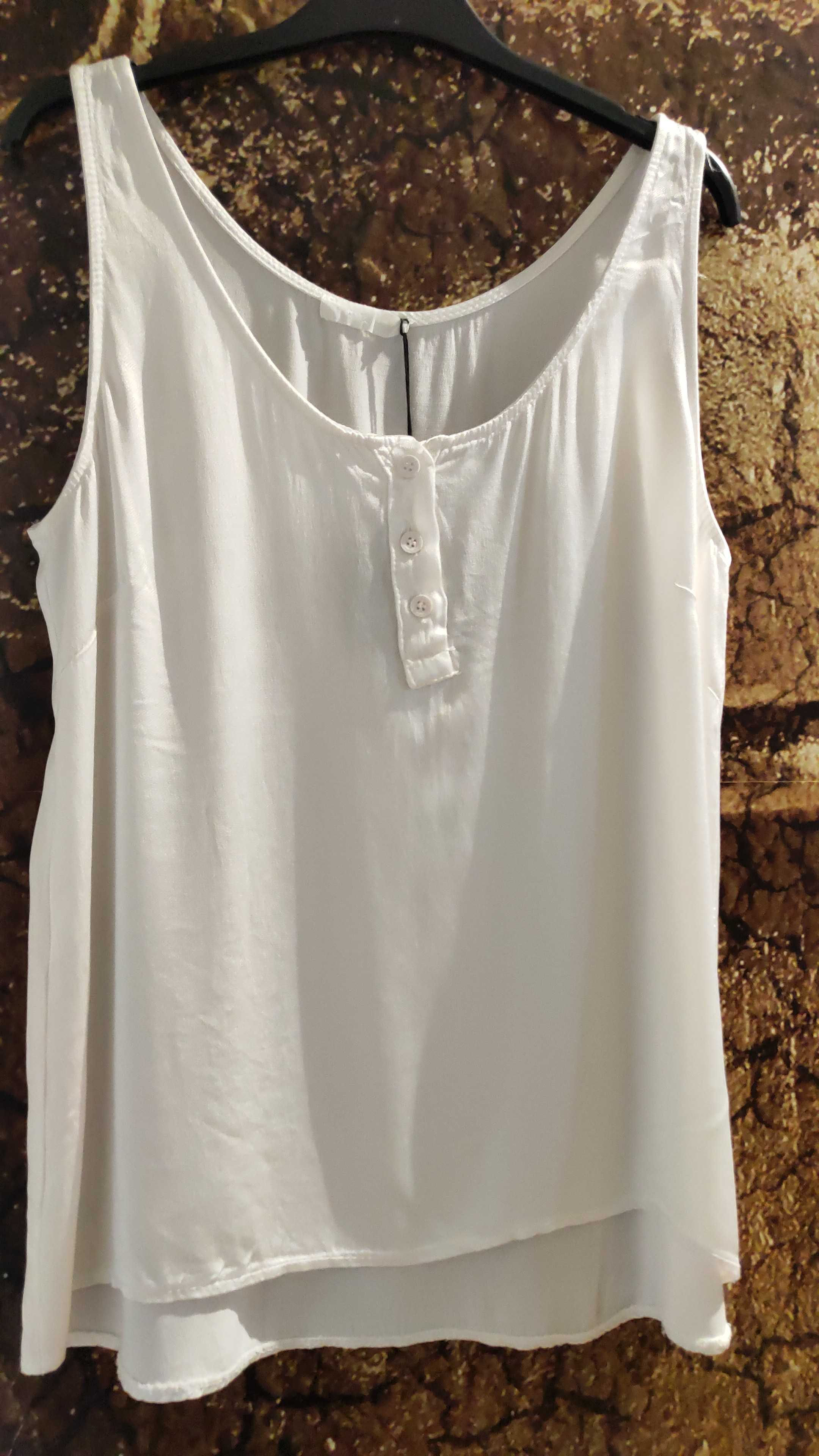 Camiseta blanca de seda