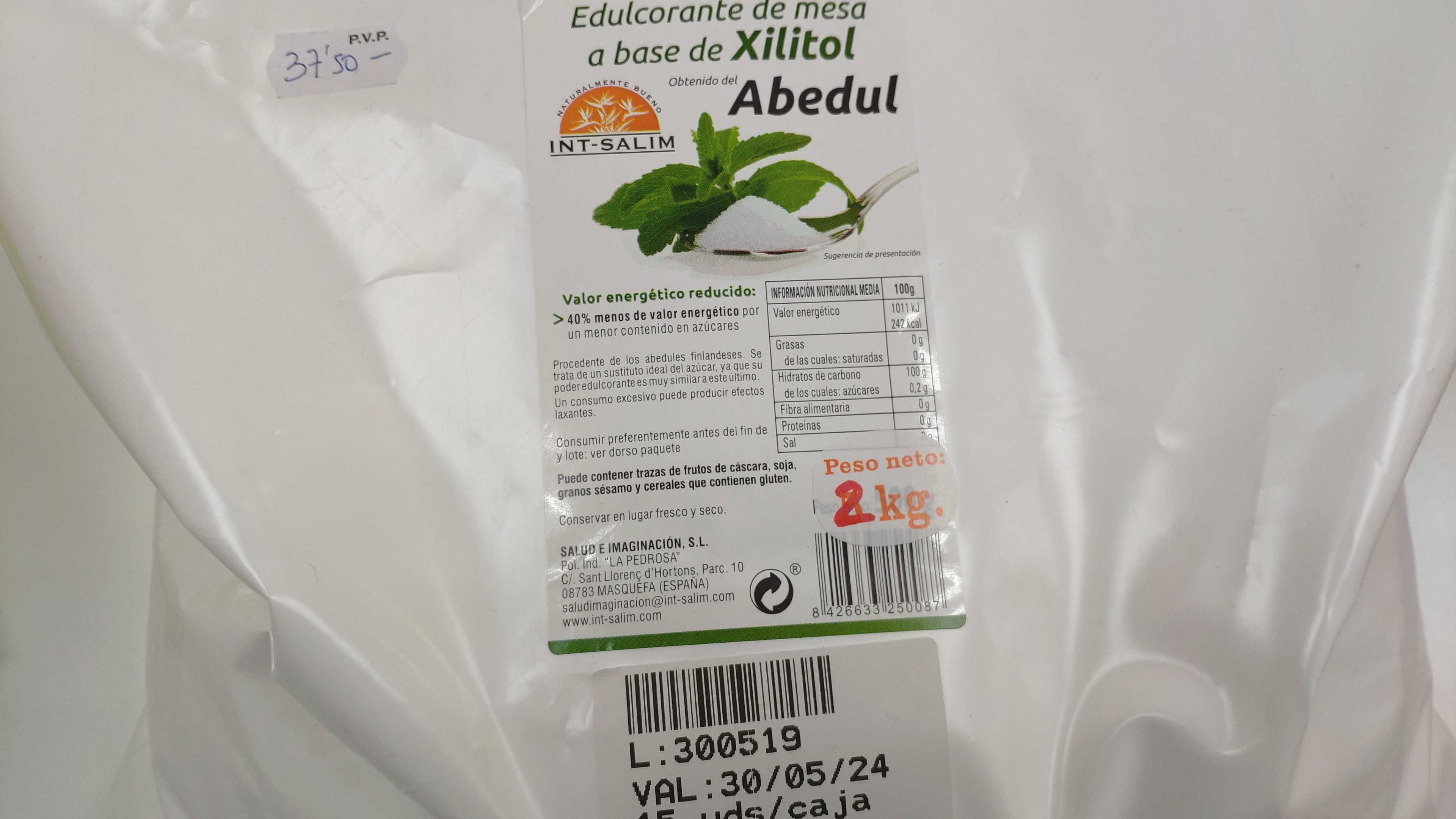 Edulcorante de mesa a base de xilitol