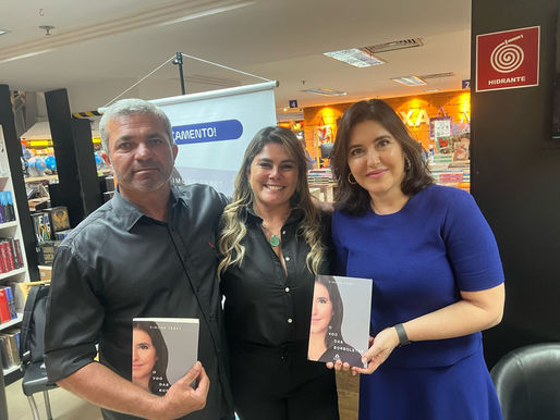 Nezinho de Jateí prestigia lançamento do livro da ministra Simone Tebet e reforça laços com lideranças nacionais