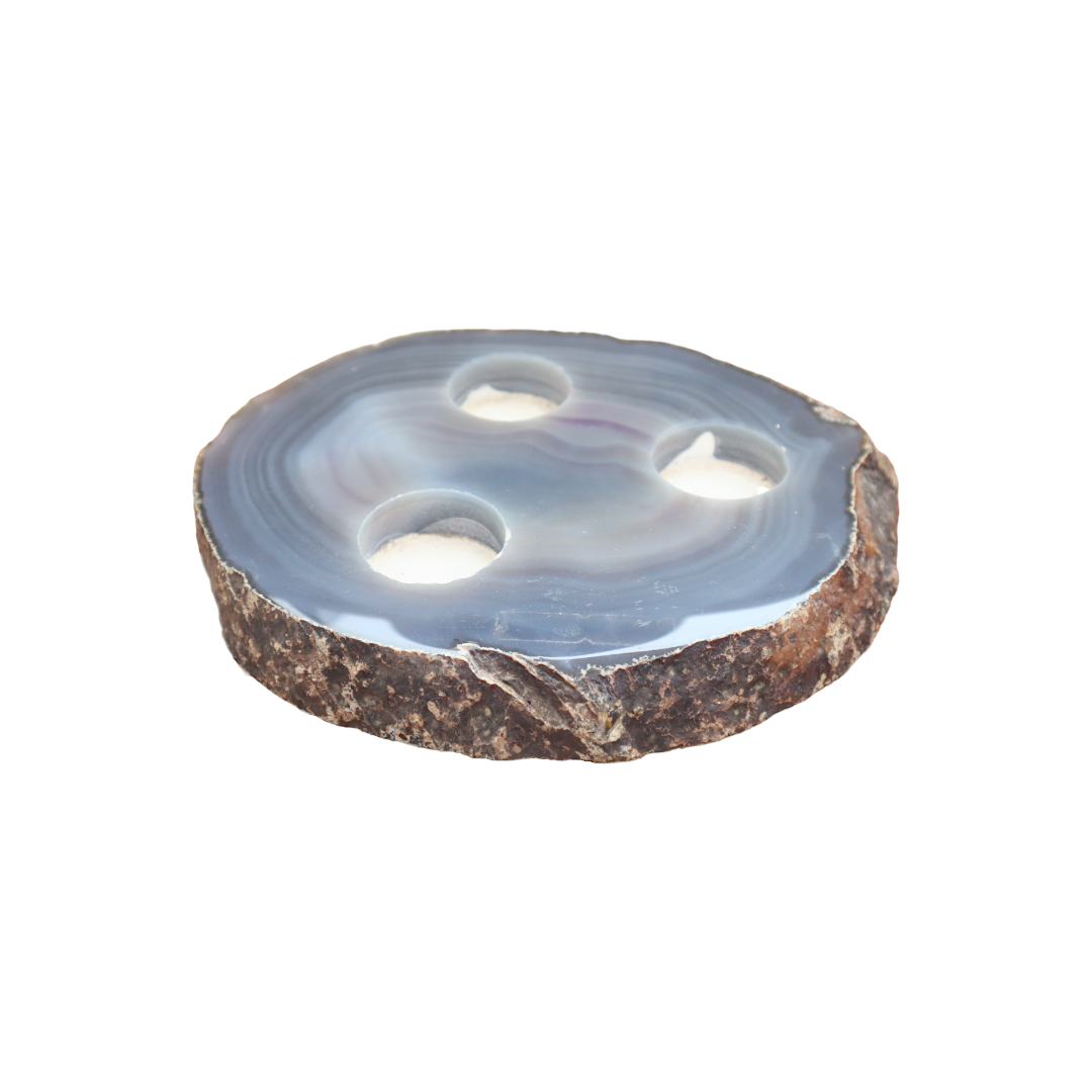 Agate Ornament with Candles