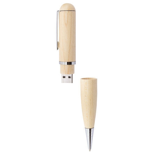Thumbnail: Wooden Pen with 64 GB USB