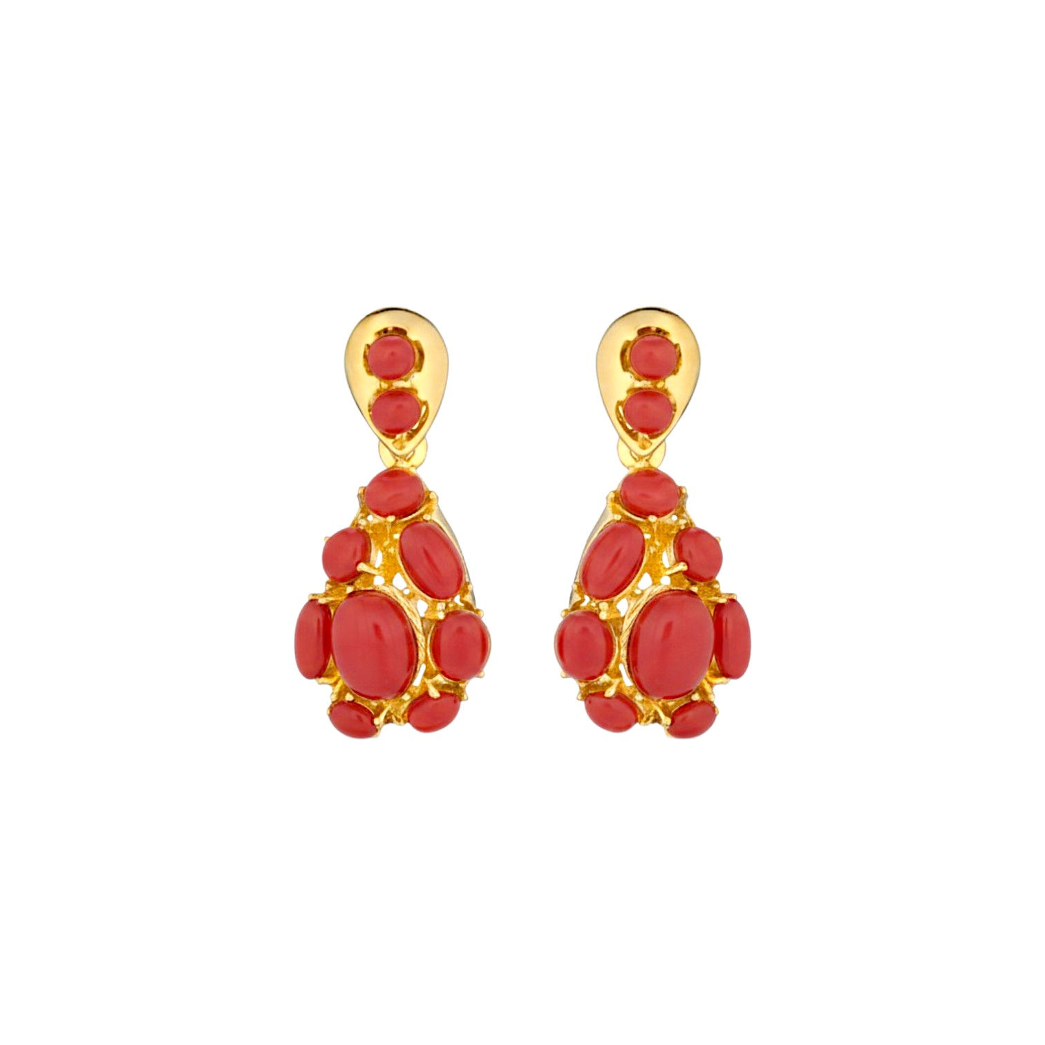 Coral Earrings
