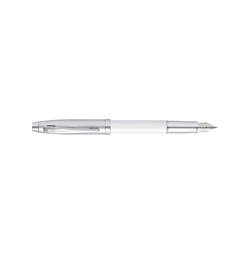 Sheaffer 100 White/Silver - Fountain