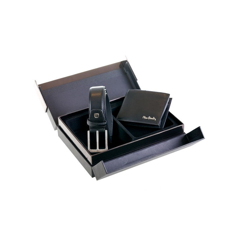 Pierre Cardin Genuine Leather Wallet & Belt Gift Box