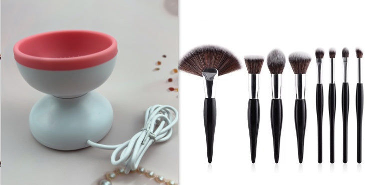 Thumbnail: Portable USB Makeup Brush Cleaner Machine Electric Cosmetic Brush Cleaning Washi