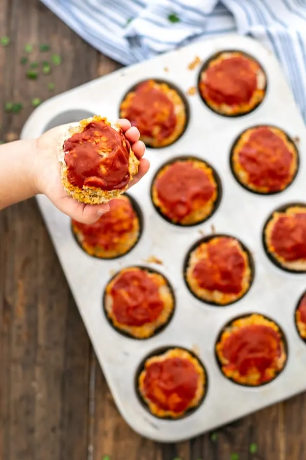 kids approved meal Turkey Veggie Meatloaf Muffins