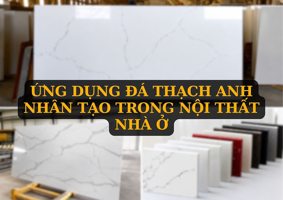 Ứng dụng đá thạch anh nhân tạo trong nội thất nhà ở