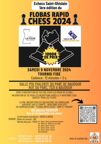 FLOBAS RAPID CHESS à SAINT GHISLAIN