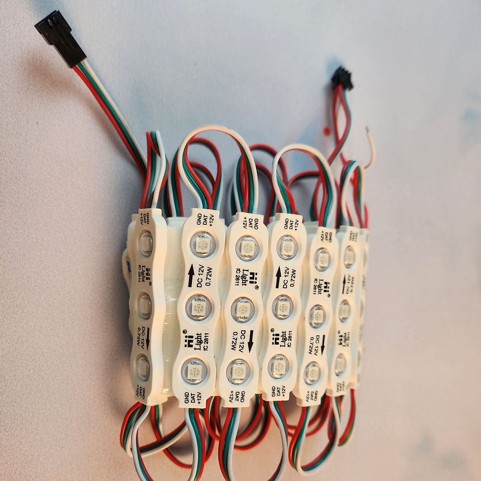 Thumbnail: WS2811 Addressable LED Module - Smart Pixel Lighting for Custom Effect & Signage