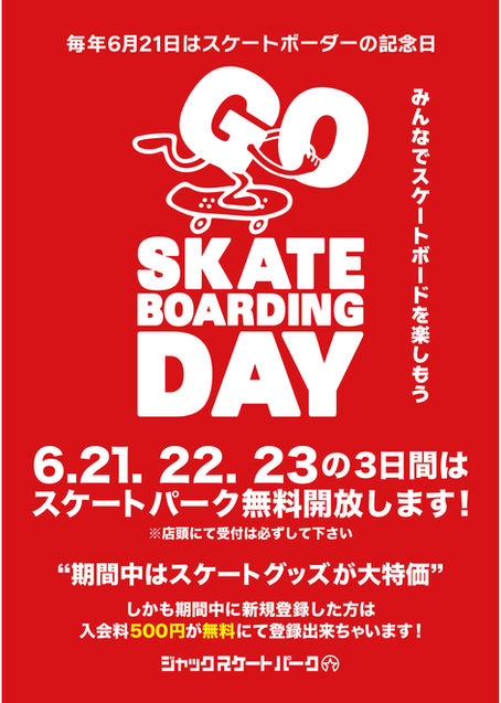 毎年6月21日はスケートボーダーの記念日