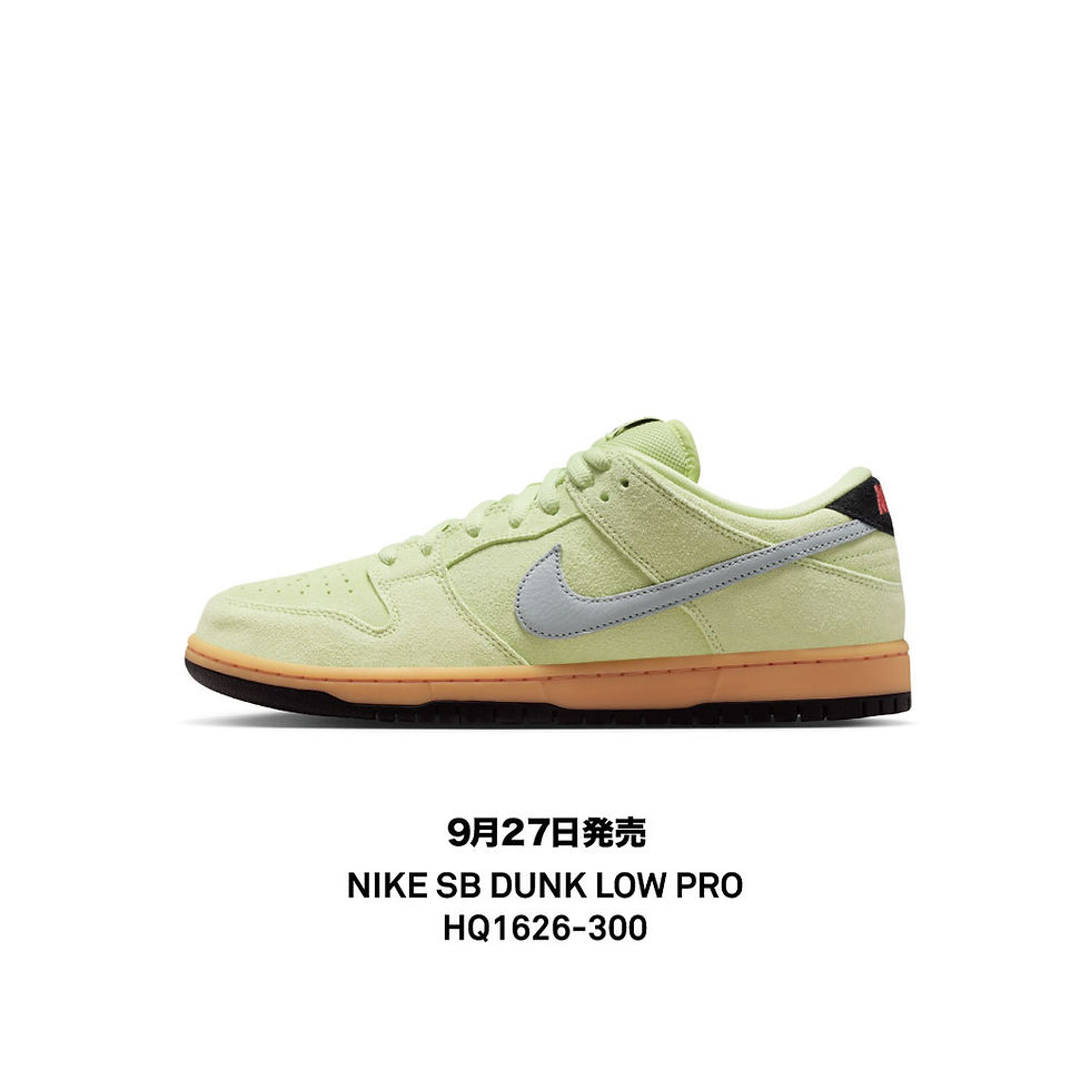 NIKE SB DUNK LOW PRO 9月27日に登場