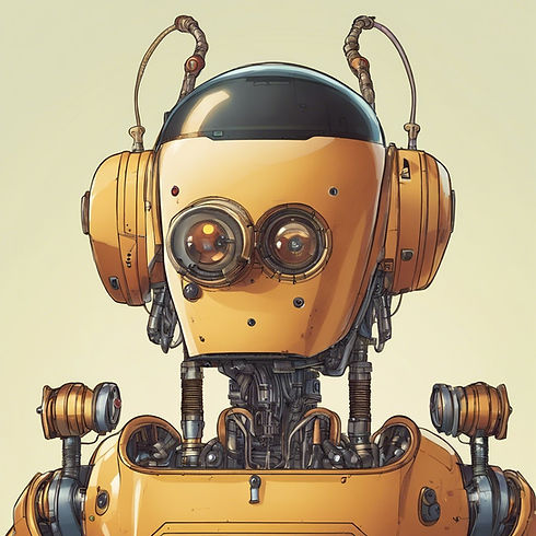 a robot with a pinocchio nose.jpg