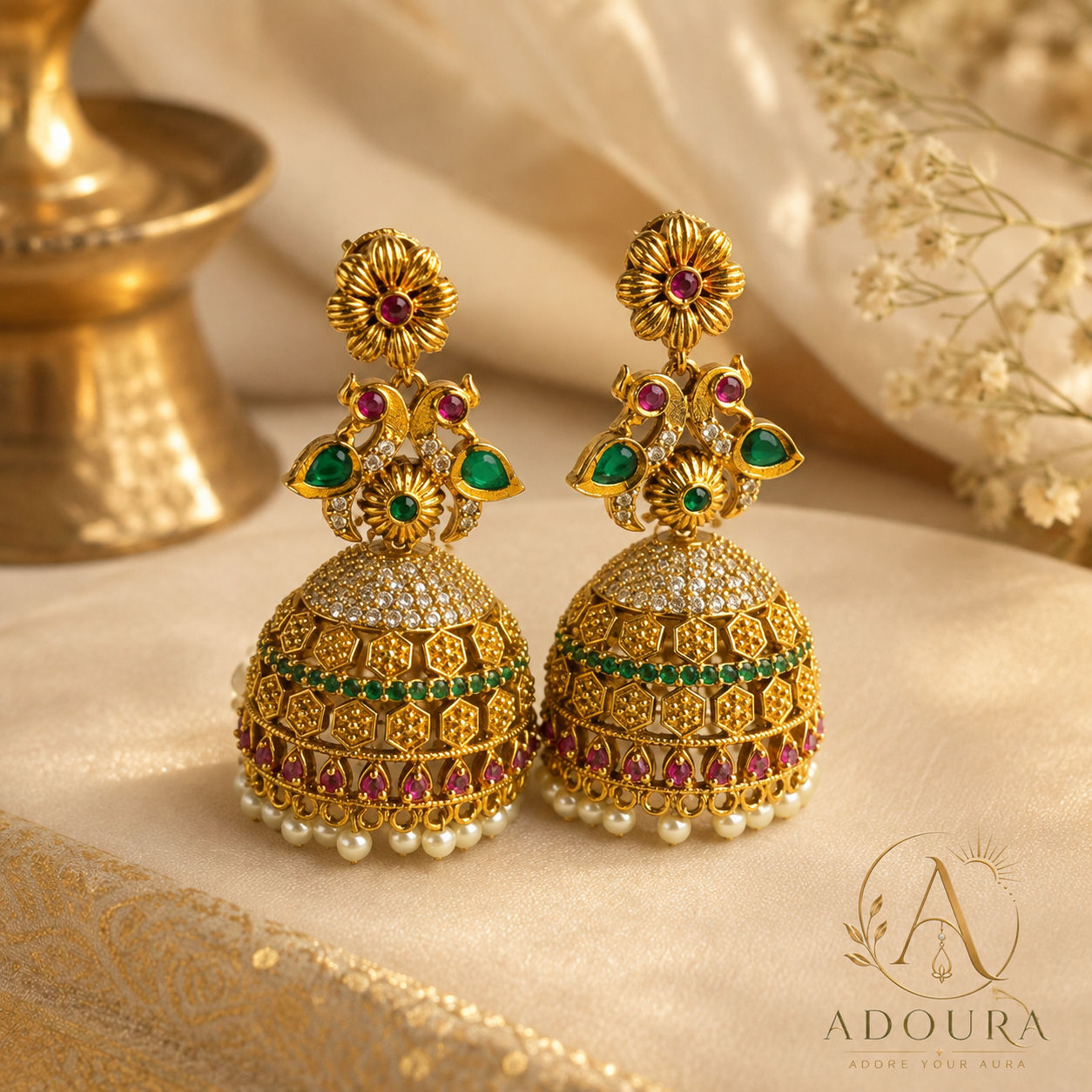 Mayura Jhumkas