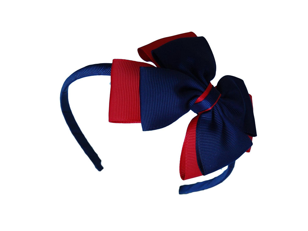 Thumbnail: Two colour Hair band with bow