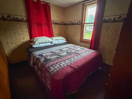 Each cabin features two bedrooms with linens included