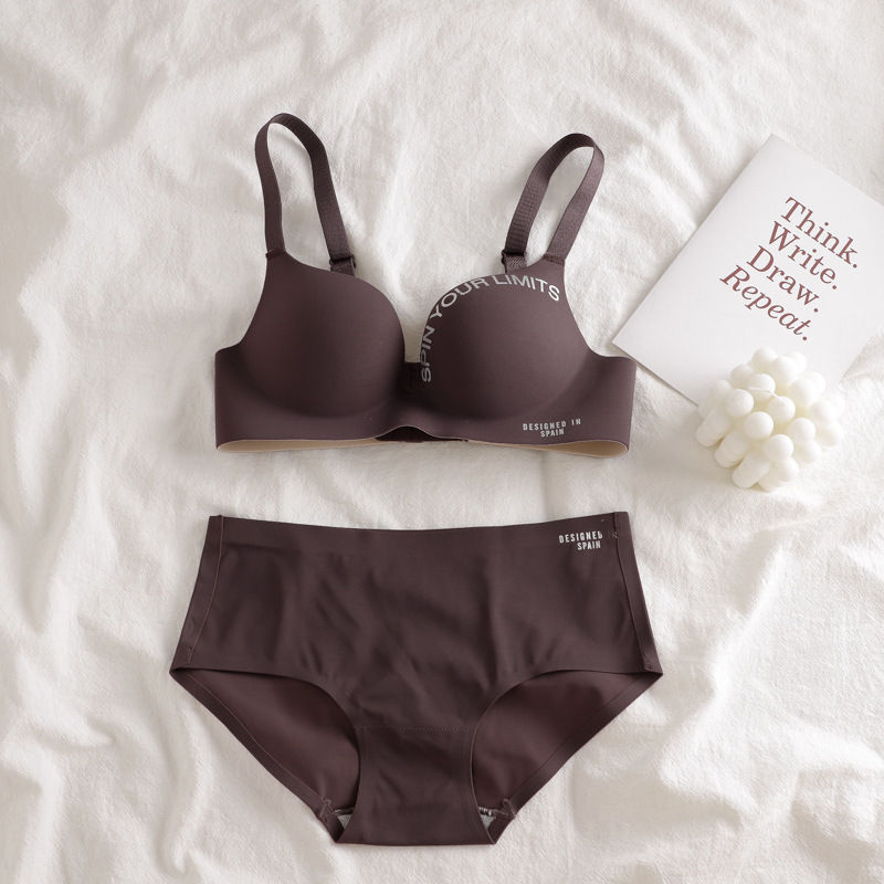 Thumbnail: Dropshipping 2021 New Popular Solid Color Lift Up Bra Sets Size Bra Set