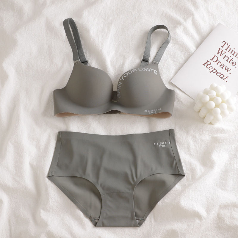 Thumbnail: Dropshipping 2021 New Popular Solid Color Lift Up Bra Sets Size Bra Set