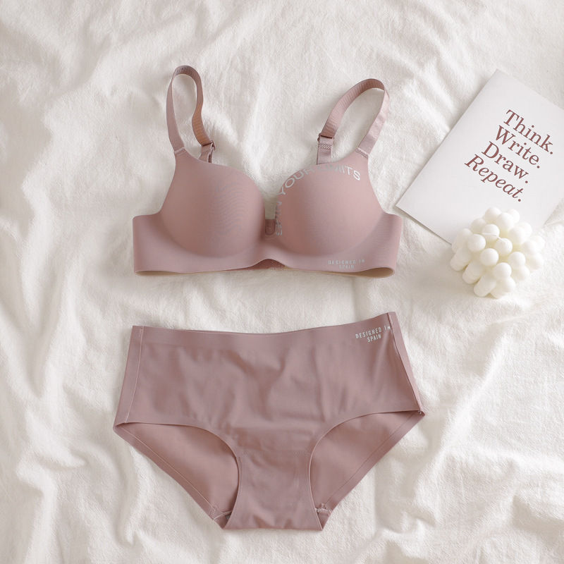 Thumbnail: Dropshipping 2021 New Popular Solid Color Lift Up Bra Sets Size Bra Set