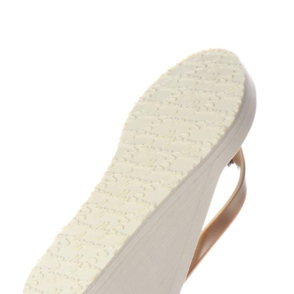 Thumbnail: Gold Shell - Studs Charm Women's High Wedge Flip Flops Sandal