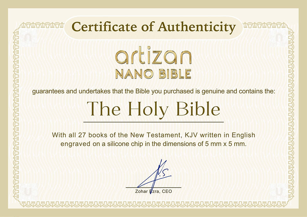 Thumbnail: Bible Necklace: The Creation of Adam With Nano Bible